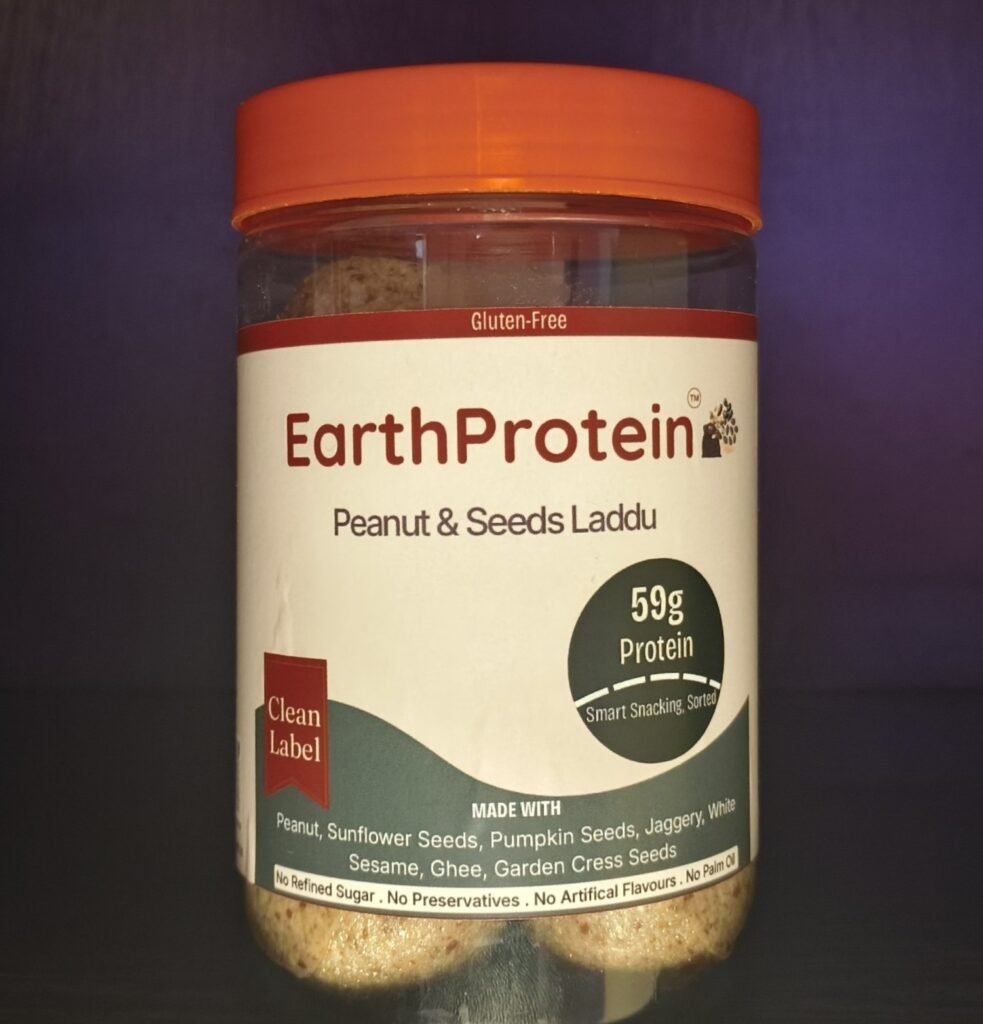 EarthProtein Peanut and Seeds Laddu with 5.9 g protein